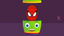 Colors For Children To Learn With Gaint Surprise Eggs SuperHeroes | Learning Videos For Kids