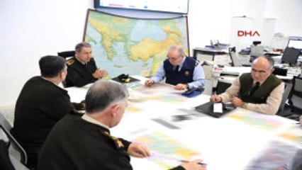 Orgeneral Hulusi Akar, El Bab Operasyonu Için Sabaha Karşı Komuta Harekat Merkezine Geldi