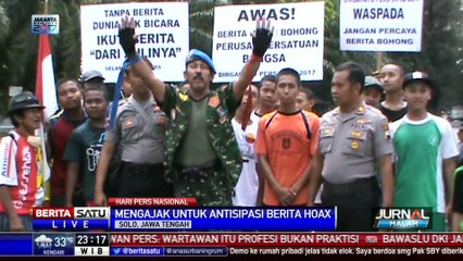 Puluhan Tukang Becak Berkeliling Stadion Manahan Peringati HPN