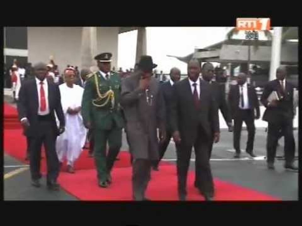 CEDEAO: visite éclair du Président Nigerian, Goodluck Jonathan à Abidjan