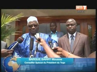 Le Président de la république a reçu M. BArque Moussa, conseiller spécial du président Togolais