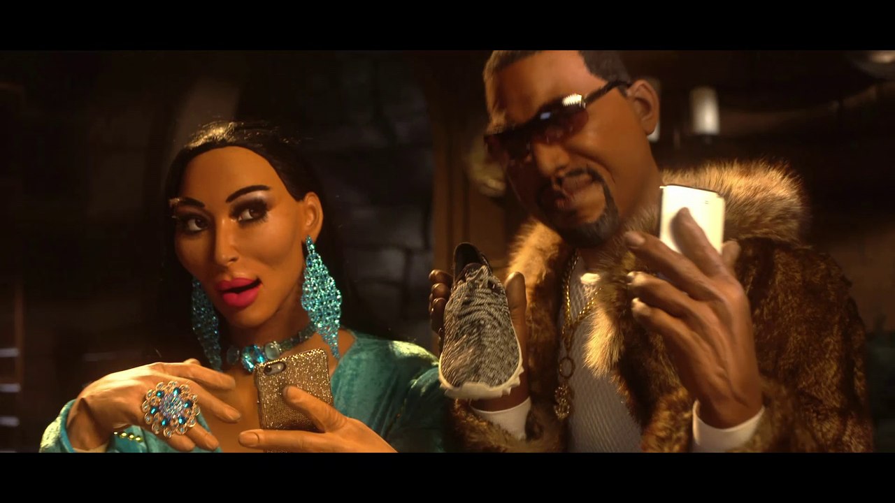 The new Cindirella : Kim Kardashian and Kanye West - The Guignols - CANAL+