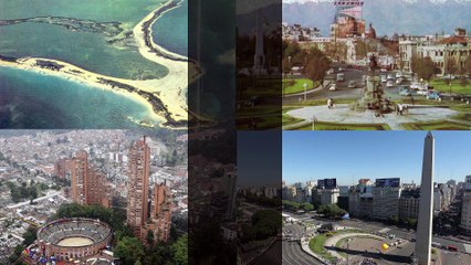 Antes y después de ciudades latinoamericanas