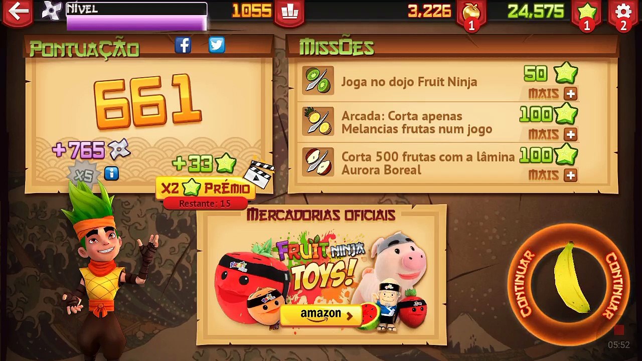 O Regresso Do Deus Das Combinações - Fruit Ninja