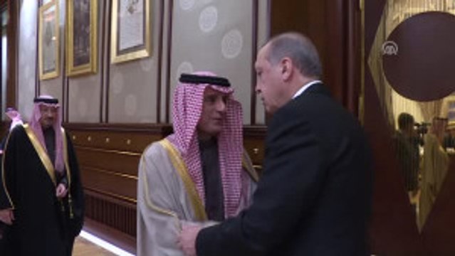 Cumhurbaşkanı Erdoğan, Suudi Arabistan Dışişleri Bakanı Cubeyr'i Kabul Etti