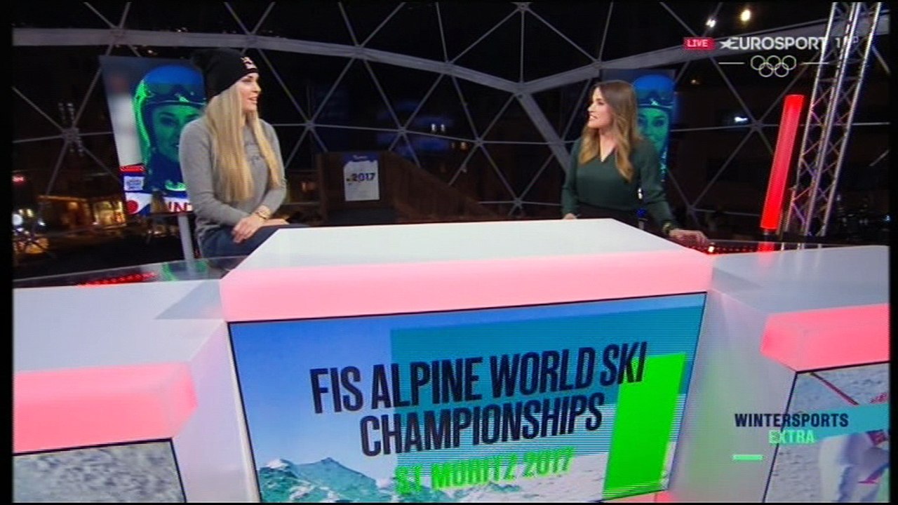 Lindsey Vonn Eurosport Interview 08.02.2017