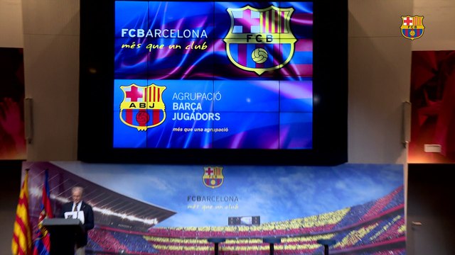 Presentación de las jugadoras del FC Barcelona como nuevas integrantes de la Agrupació Barça Jugadors