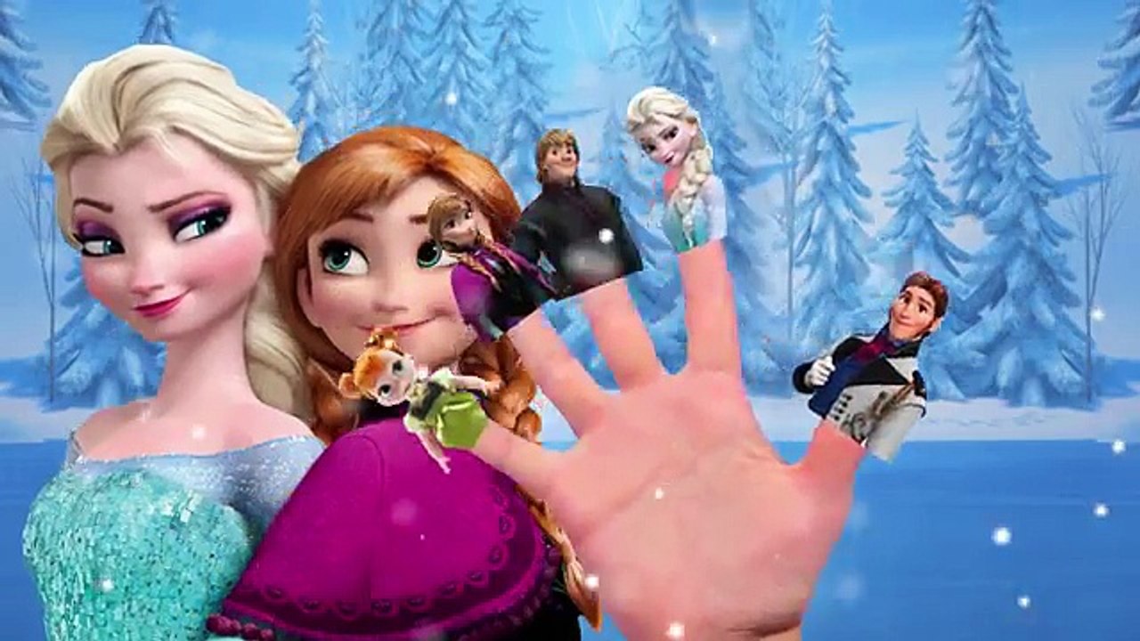 Spanish Frozen Finger Family Cartoon Animation Nursery Rhyme