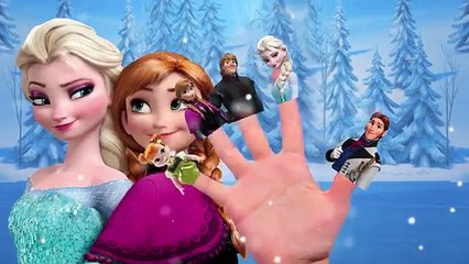 Spanish Frozen Finger Family Cartoon Animation Nursery Rhyme