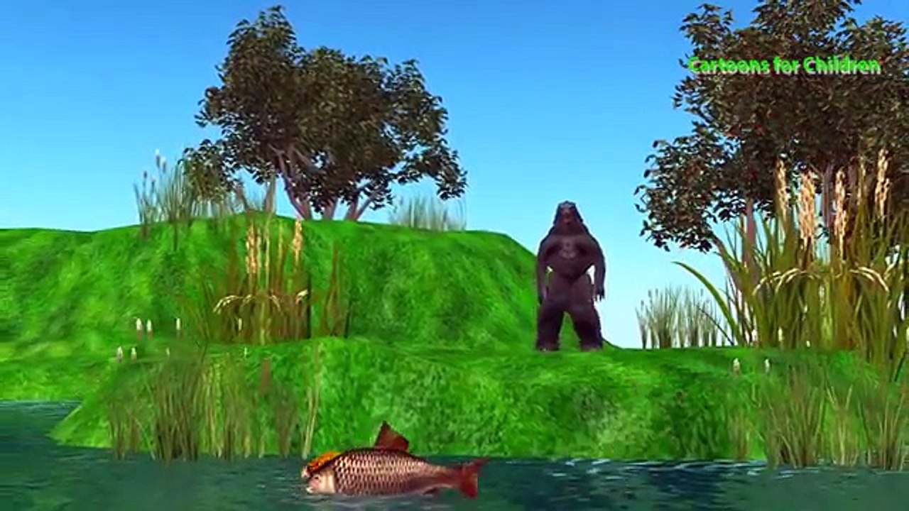 Nile Crocodile Vs Godzilla Wild Animal Fights | Crocodile Nursery Finger Family Kids Song