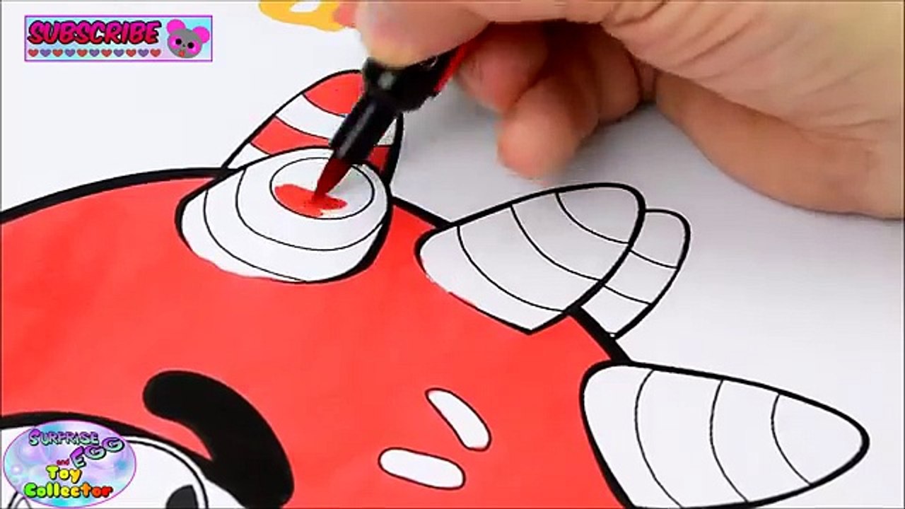 Oddbods Coloring Book Fuse Episode Show Boomerang One Animation Surprise Egg and Toy Collector SETC