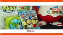 GIANT KINDER SURPRISE EGG MONSTERS UNIVERSITY SLIME AND SIMPSONS LEGO