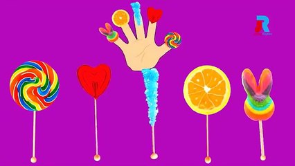 LOLLIPOP Finger Family Cartoon Animation Nursery Rhymes For Children