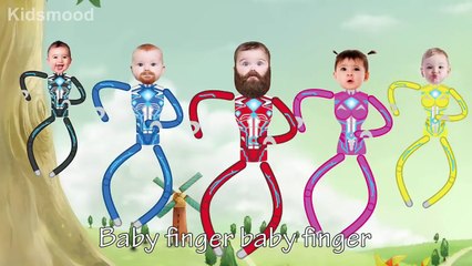 Five Little Babies Transform Power Rangers 2017 Dance Finger Family Songs New Episodes for Children