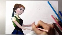 FROZEN - PERFEITO DESENHO ELSA E ANNA - THE BEST Draw Elsa and Anna, Frozen fever Drawing