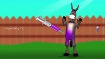 Learning Colors Injection Donkey |Funny Donkey Injections in The Bottom | Learning Colors for Kids