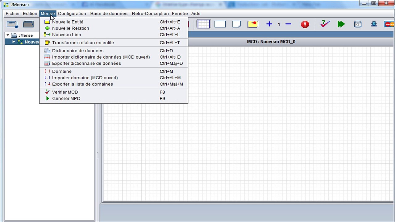 dictionnaire de données Jmerise