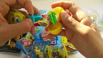 A lot of New Candy Pop Rocks SpongeBob & Kinder Surprise Eggs