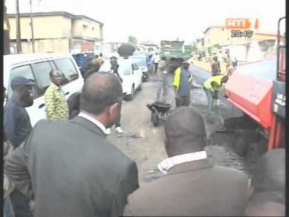 Le ministre Patrick Achi s'assure de l'avancement des travaux de voirie dans la commune de Cocody