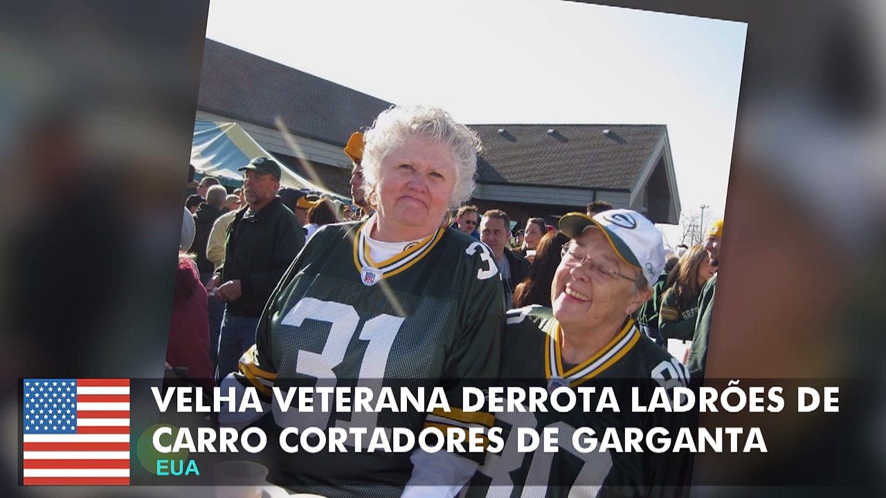 Velha veterana derrota ladrões de carro cortado...
