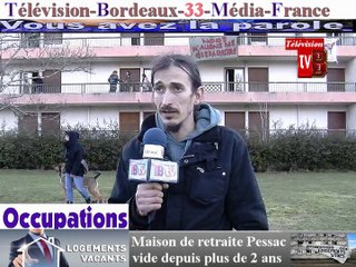 Occupation d'une Maison de retraite inoccupé  par des citoyens à la rue