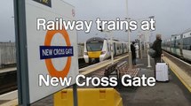 Railway trains at New Cross Gate station