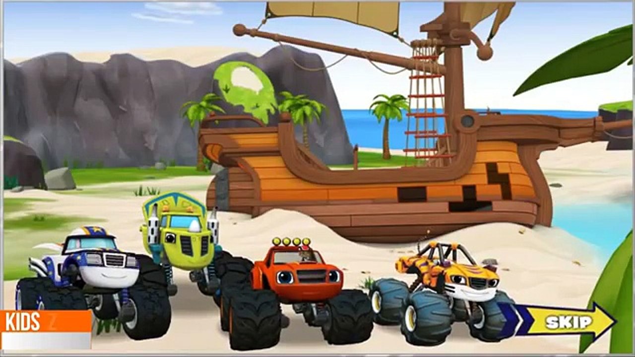 Blaze and The Monster Machines Race To The Top Of The World - Animation Movies for Children