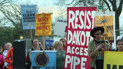 Protesters hold demo against pipeline construction