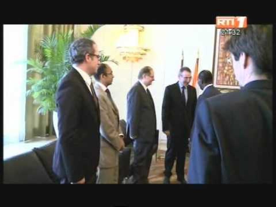 Audiences du President Ouattara accordees à M Andris Piebalgs et à Herve Ladsous