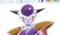 How I Draw using Mouse on Paint  - Freeza - Dragon Ball super
