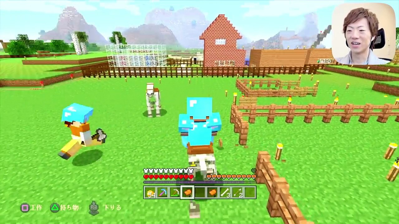 【マインクラフト】Part90 - 初めてのスケルトンホース誕生にマジでビビる二人【セ...