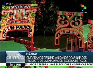 México: pobladores de Xochimilco exigen cesar sobreexplotación hídrica