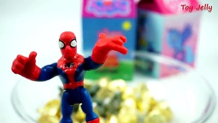 Learn Numbers 1 to 10 with Handmade Milk Carton Surprise Toys, Spider Man, Peppa Pig, My Little Pony