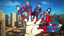 Superman Cartoon Finger Family Children Nursery Rhymes | Spiderman Cartoons Finger Family Rhymes