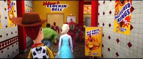 Wheels On The Bus Go Round And Round Hulk Spiderman Frozen Kids Songs Nursery Rhymes for Children