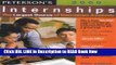 [DOWNLOAD] Peterson s 2000 Internships: The Largest Source of Internships Available (Peterson s