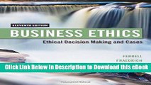 [Read Book] Business Ethics: Ethical Decision Making   Cases Kindle