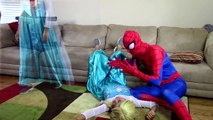 Frozen Elsa AT SCHOOL vs MEAN TEACHER w/ Spiderman Joker Maleficent Baby Elsa Ghost Anna S