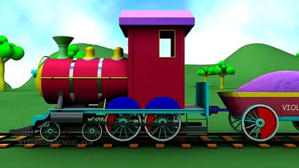 Learn colors for kids children toddlers | colors train | 3D nursery rhymes