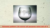 Susquehanna Glass Sonoma Grape Pattern Cut Glass Wine Glasses Set of 4 16 ounces ad146a48