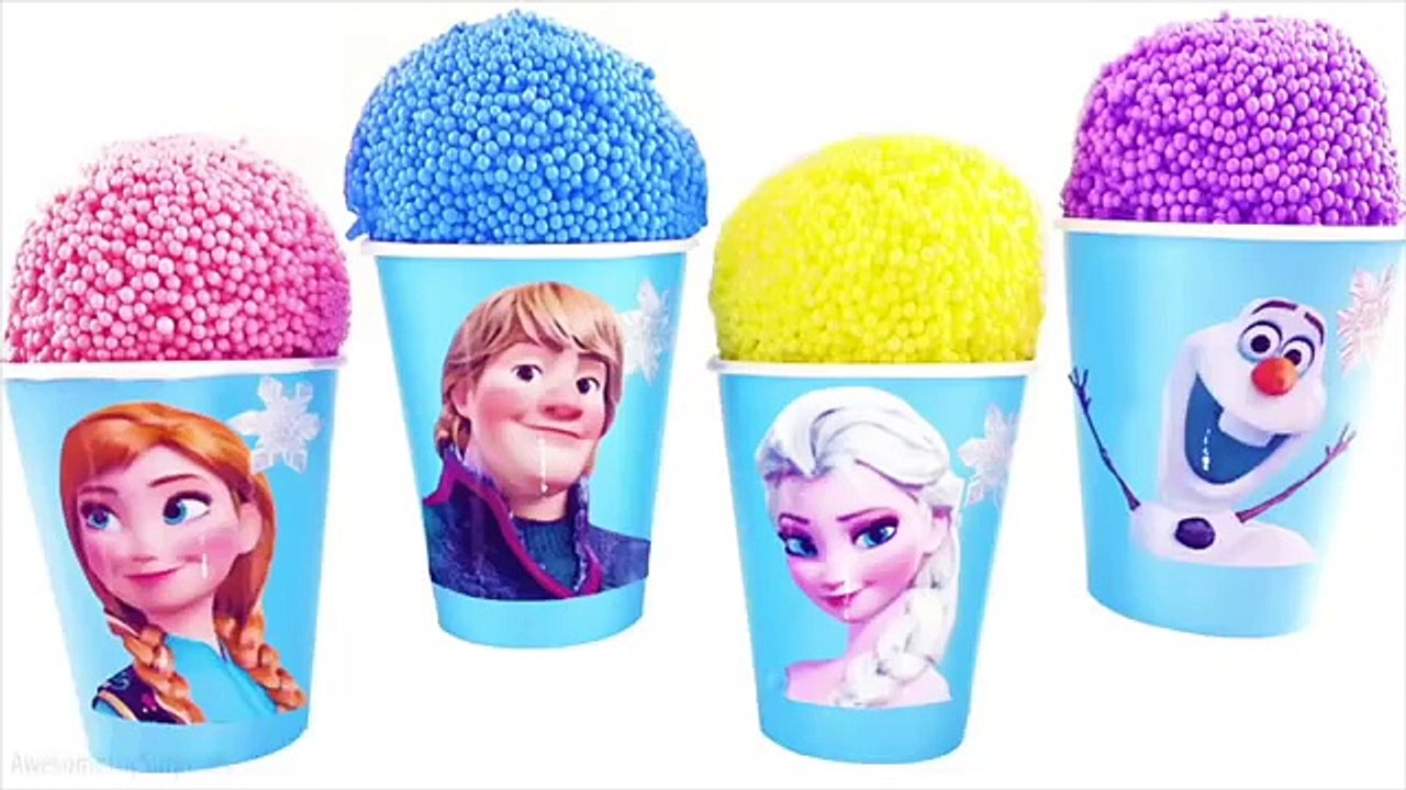 Mickey Mouse Club Disney Frozen Clay Foam Snow Cone Play-Doh Dippin Dots Learn Colors Episodes