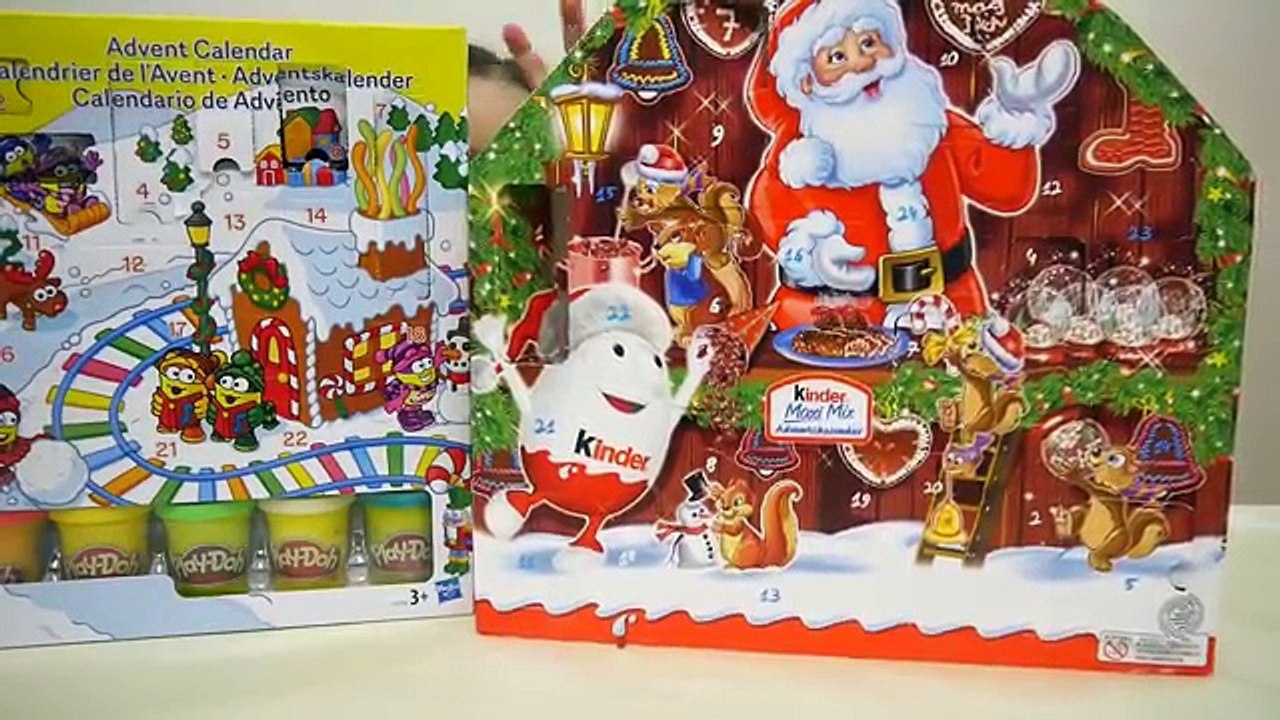 Kinder Surprise and Play Doh Advent Calendar Day 11, Frozen Fashems and Paw Patrol Pup Mashems