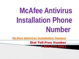 McAfee Antivirus Installation Phone Number 1-855-675-0083