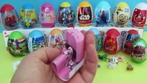 30 Surprise Eggs Kinder Surprise Toys Cars Frozen Elsa Sofia Mickey Mouse Disney Princess Barbie