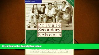 PDF [FREE] DOWNLOAD  Private Secondary Schools 2001-2002 (Private Secondary Schools, 2002)
