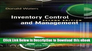 [Read Book] Inventory Control and Management Kindle