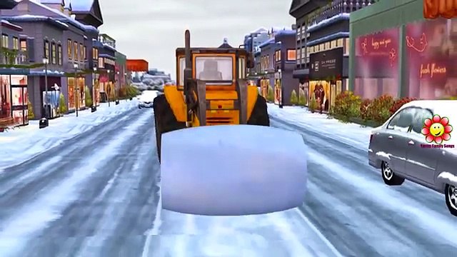 Finger Family Rhymes For Children Excavator Cartoons For Kids | Finger Family Nursery Rhymes Songs