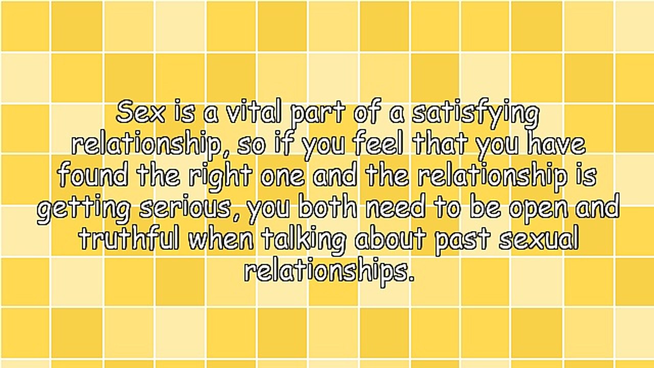 Talking About Past Sexual Relationships