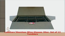 Luminarc Stemless Wine Glasses 20oz Set of 12 Tumblers 54f4f953