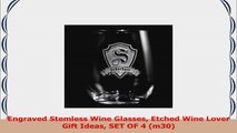 Engraved Stemless Wine Glasses Etched Wine Lover Gift Ideas SET OF 4 m30 e180aff6